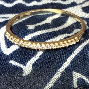 10k solid gold diamond ring